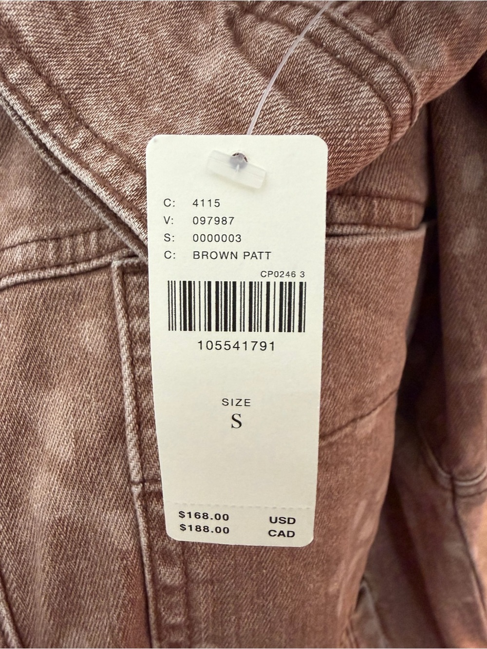 Pilcro deer print Brown Patch-Pocket Denim Jacket - Picture 4 of 6